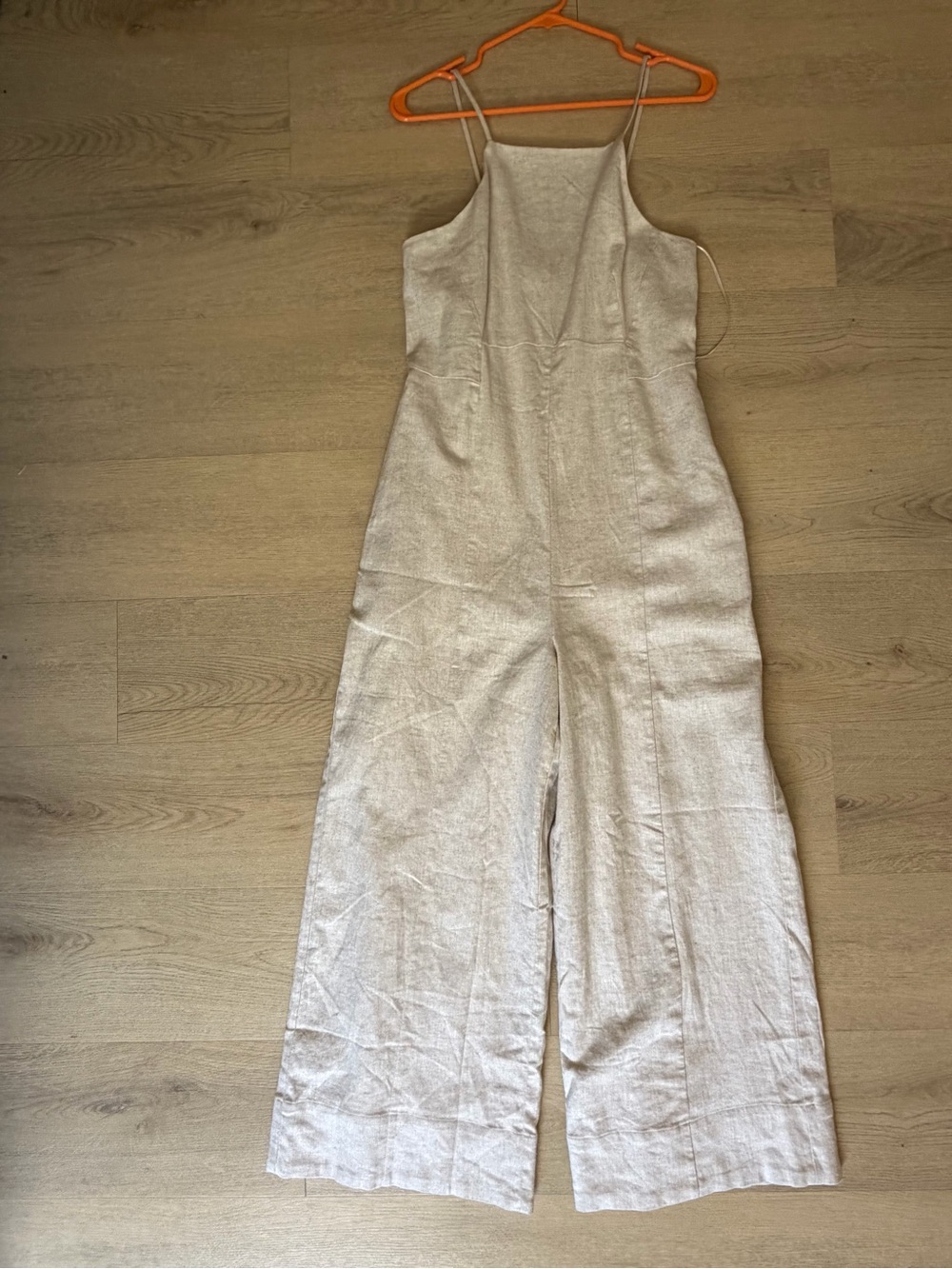 Banana Republic Beige Linen Blend Women’s Jumpsuit Size 8